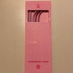 Jeffree Star 4 pack metal straws
